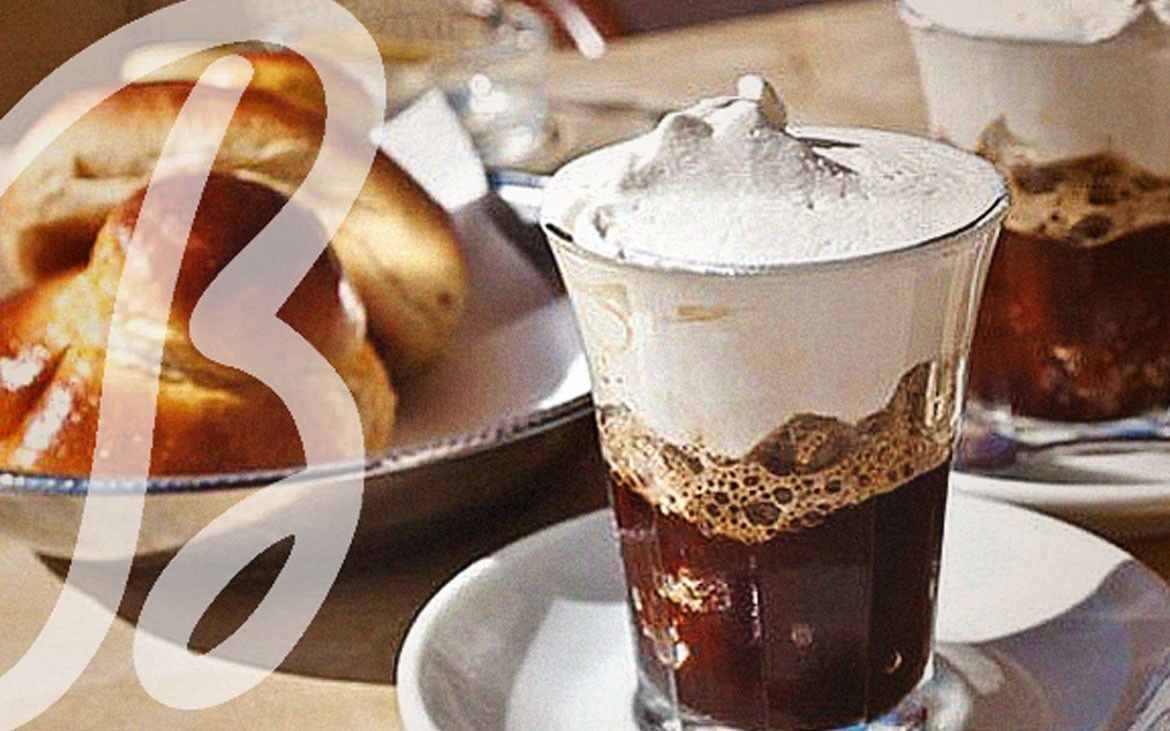 Granita al caffè con panna