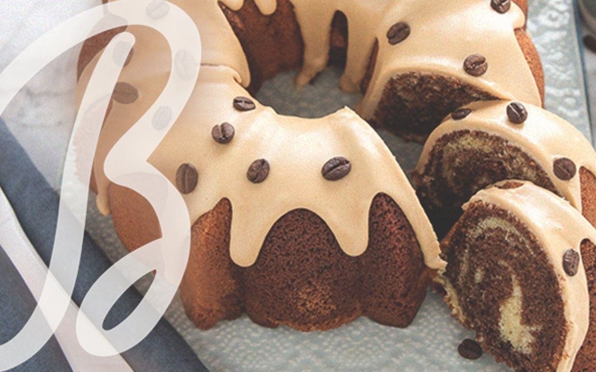 Ciambella al caffè con gocce di cioccolato